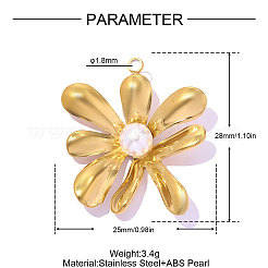 Anhänger aus Edelstahl 304&nbsp;STAS-OY019-50G