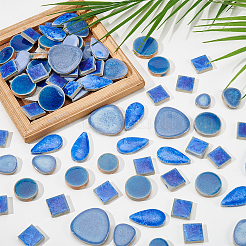 500 g 4 verschiedene runde Porzellan-Cabochons&nbsp;DIY-SP0007-69
