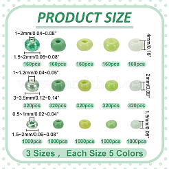 13005pcs 15 Arten Glas Saatperlen&nbsp;SEED-WR0001-10