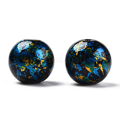 Mischstil & Mischfarbe runden spritzlackierten Glasperlen&nbsp;DGLA-X0003-12mm