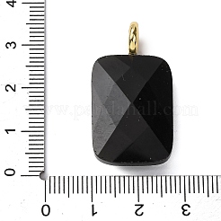 Anhänger aus natürlichem Obsidian mit Facettenschliff&nbsp;G-B186-01G-07