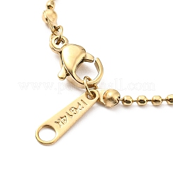 Kugelkette aus 304 Edelstahl für Damen&nbsp;NJEW-A008-03G