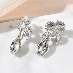 Pendientes de latón para mujer&nbsp;EJEW-A168-12P