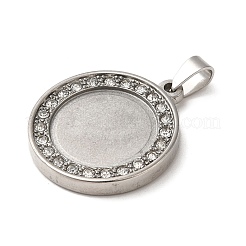 Cabochon-Fassungen für Anhänger aus Edelstahl 304&nbsp;STAS-L272-003P