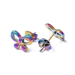 Boucles d'oreilles à tige en acier inoxydable 304 avec placage ionique (IP) pour femmes&nbsp;EJEW-I285-25MC