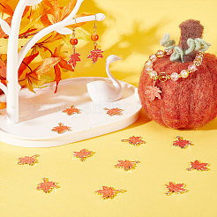 60 Stück Anhänger aus Emaille mit Herbstmotiv&nbsp;ENAM-SC0003-37