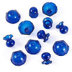 6 set di tappi per perline di vetro trasparenti&nbsp;GLAA-BY0001-07F