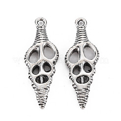 Tibetischer stil Aluminium Anhänger & Charms&nbsp;PALLOY-T075-138AS-RS