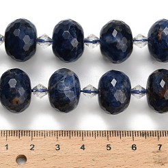 Natur Sodalith Perlen Stränge&nbsp;G-L642-I10-18x13mm