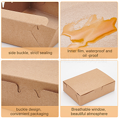 Einweg-Lebensmittelbox aus Kraftpapier&nbsp;LS-CON-WH0084-36B