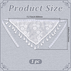 1 fascia triangolare in pizzo&nbsp;AJEW-CY0001-62B