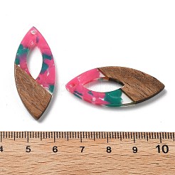 Pendentifs en résine et noyer&nbsp;FIND-R051-12B