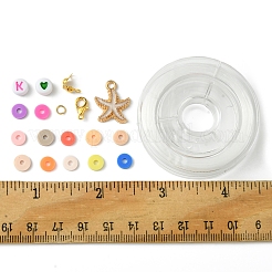 Kits de bijoux à faire soi-même en perles heishi en argile polymère faites à la main&nbsp;DIY-FS0006-66A