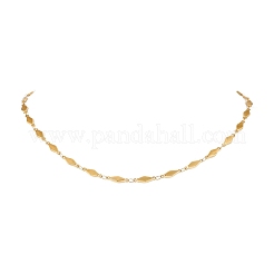 Colliers à maillons en losange en acier inoxydable 304&nbsp;NJEW-JN05205-01
