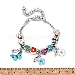 Bracelets à breloques en alliage de perles européennes pour femmes&nbsp;BJEW-JB13948