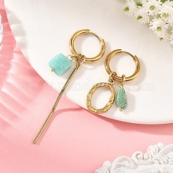 Orecchini a cerchio huggie in acciaio inossidabile 202&nbsp;EJEW-JE07392
