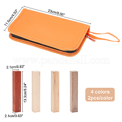 8 Stück 4 Farben Holzblock&nbsp;WOOD-CA0001-13