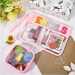 Trousses de maquillage en pvc et polyester&nbsp;ABAG-WH20014-06F