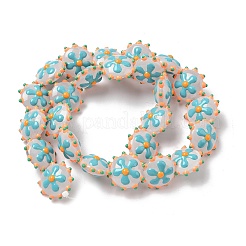 Peinture cuite perles d'émail en verre&nbsp;LAMP-S080-03G