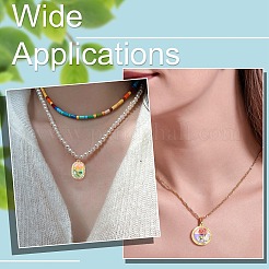 16pcs 8 styles de pendentifs en émail en alliage&nbsp;FIND-CJ0004-56