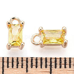 Latón charms de circonio cúbico&nbsp;LS-KK-S350-367I