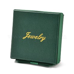 Cajas de joyería de cartón de joyería cuadrada y de palabra&nbsp;CBOX-C015-01C-02