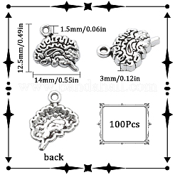 100 pz charms in lega stile tibetano&nbsp;FIND-SC0005-72