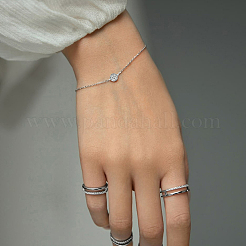 Geometrisches Schmuckset aus Sterlingsilber mit Zirkonia-Kreisen für den täglichen Gebrauch&nbsp;RC3582-1