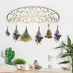 Wandhalterung aus Holz für Trockenblumen&nbsp;AJEW-CN0006-04