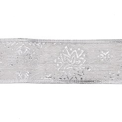 Ruban de coton motif flocon de neige&nbsp;DIY-P012-01A-01