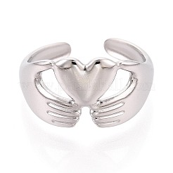 Bagues de manchette réglables en acier inoxydable 304 pour femmes&nbsp;RJEW-N052-11P