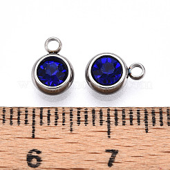 Strass-Anhänger aus 303 Edelstahl&nbsp;STAS-S068-16