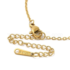 Collane con ciondolo in acciaio inossidabile 304&nbsp;NJEW-H010-02G