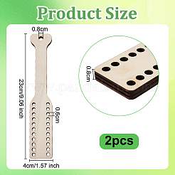 Holz-Kettpaddel zum Weben&nbsp;TOOL-WH0518-63