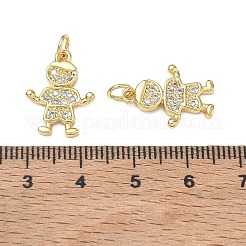 Pendentifs en laiton zircon cubique transparent&nbsp;CU-CBA9AFC-01G-10