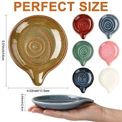 Poggiautensili rotondo in ceramica&nbsp;PR-FZCA307-06