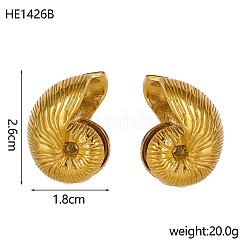 Orecchini a bottone in acciaio inossidabile 304&nbsp;STAS-OY003-60G