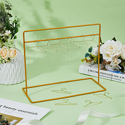 10 Stück Mini-Kleiderbügel aus Eisen für Puppen und 1 Stück Kleiderständer für Puppenkleidung&nbsp;DIY-FH0006-65