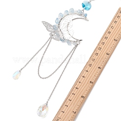 Sonnenfänger aus natürlichen Aquamarin-Splittern&nbsp;HJEW-TA00449-02
