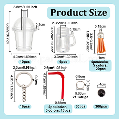 DIY Perlenmilchtee-Anhänger Schlüsselanhänger-Sets&nbsp;DIY-OC0014-18