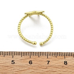 Manschettenringe aus Messing für Damen&nbsp;RJEW-C123-08E-G
