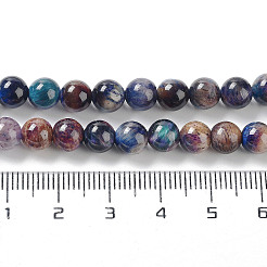 Hebras de cuentas de ojo de tigre arcoíris naturales&nbsp;G-NH0002-A01-A02