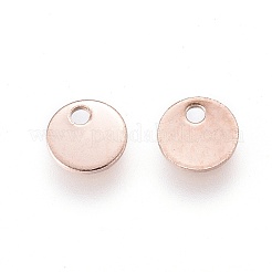Dijes de etiqueta en blanco estampados en acero inoxidable 304 con recubrimiento iónico (IP)&nbsp;STAS-F232-03A-RG
