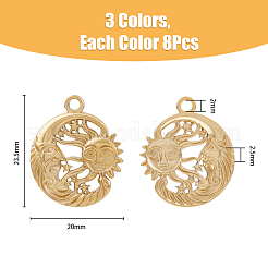 24 pendentif en acier inoxydable 304&nbsp;STAS-DC0013-17
