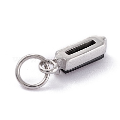 Pendentifs en acier inoxydable 304 avec zircone cubique&nbsp;STAS-E487-21P-05