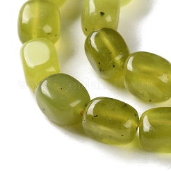 Hilo de abalorios de jade natural de limón&nbsp;X-G-P497-01D-04