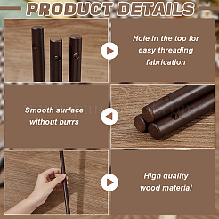 Palito de madera&nbsp;LS-WOOD-WH0034-101B