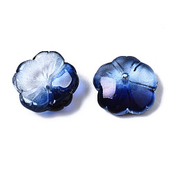 Perles de verre peintes par pulvérisation transparent&nbsp;GLAA-Q089-003-F003
