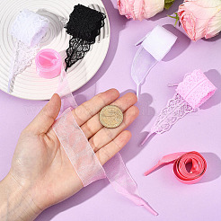 9 Paar Schnürsenkel aus Polyester/Organza in 9 Stilen&nbsp;AJEW-SP0003-94