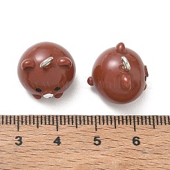 Pendentifs en résine opaque à thème animalier&nbsp;RE-CBA4C51-02P-01